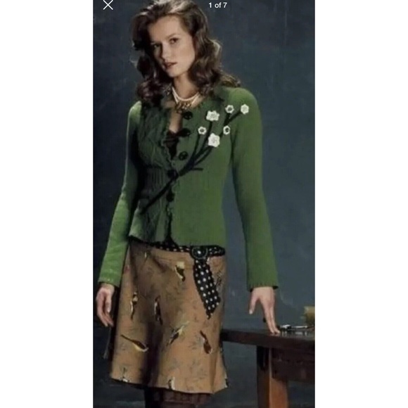 Anthropologie Sweaters - Rare sleeping on snow cardigan sweater